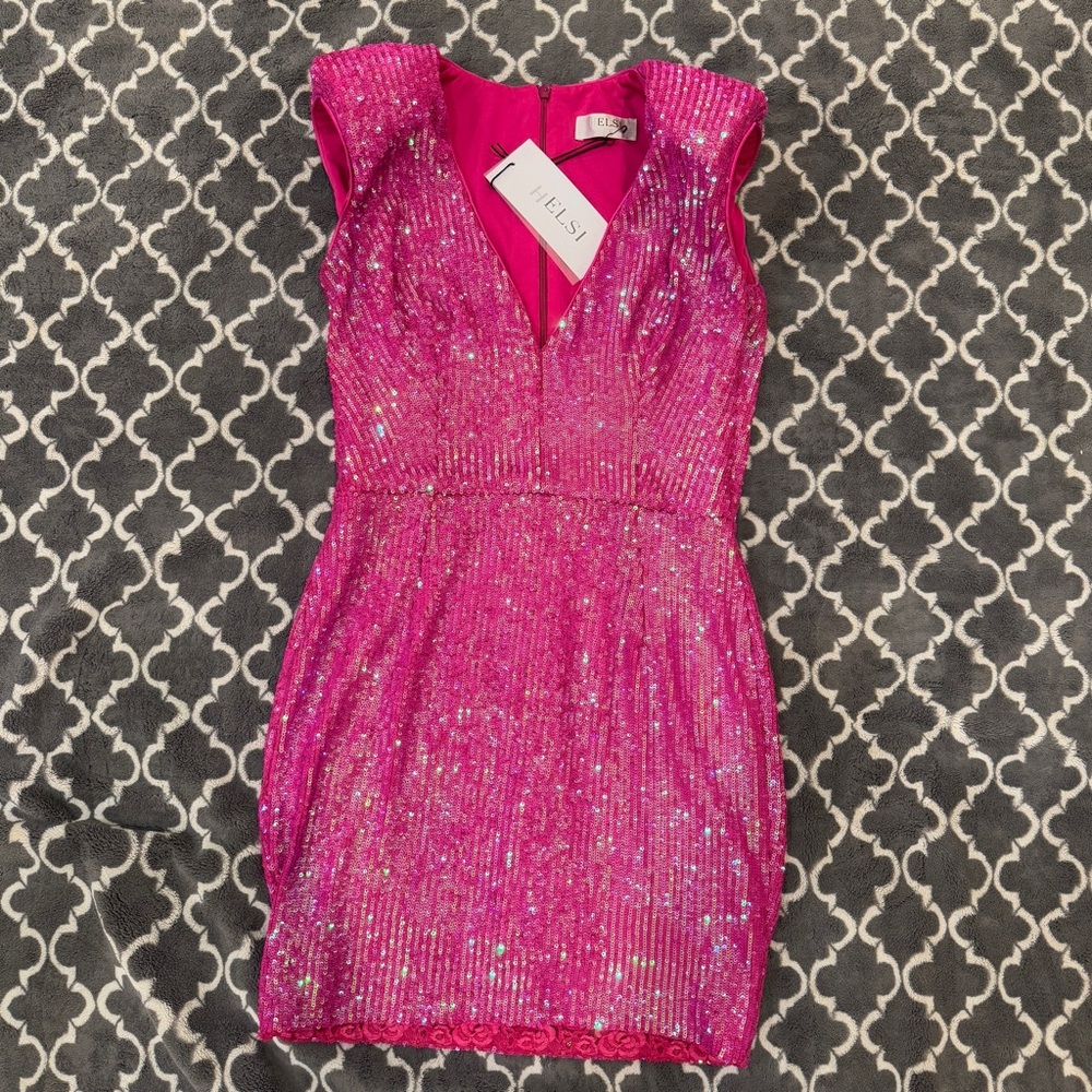 Helsi Pink Sequin Dress